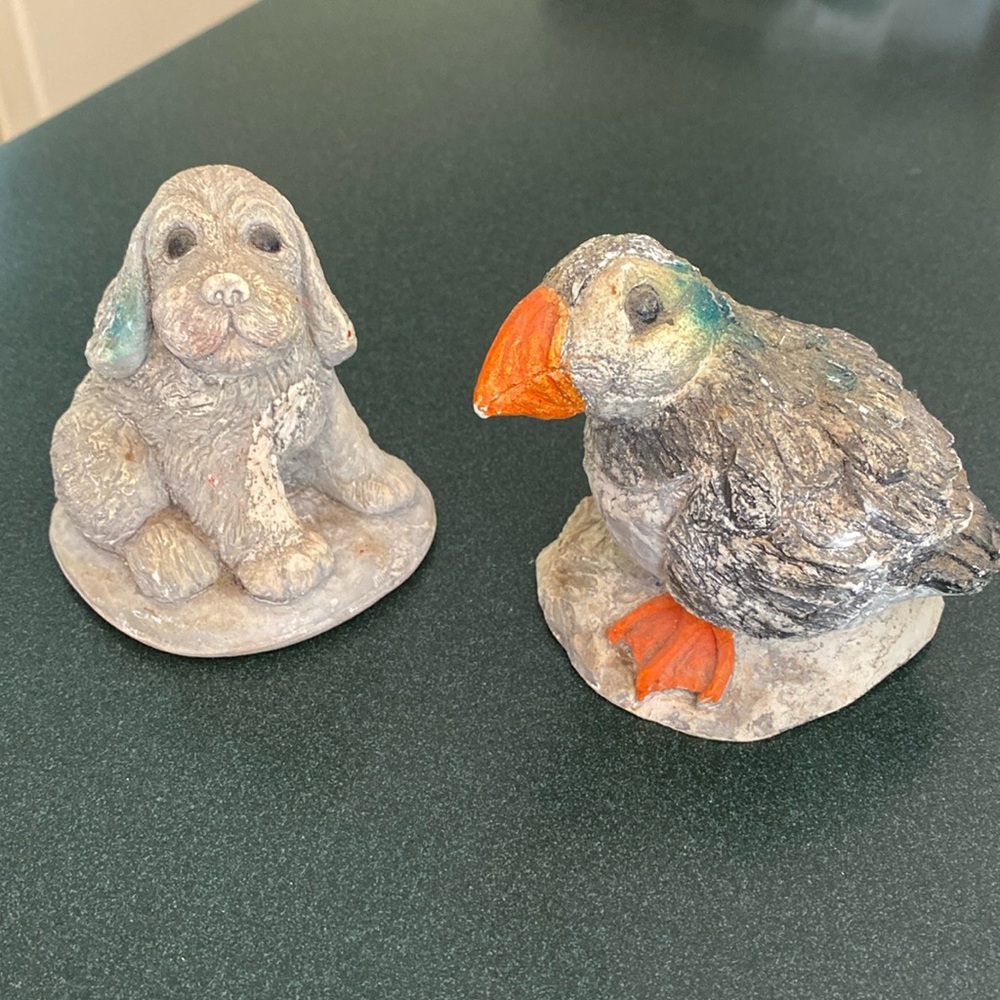 Bird and dog decoration